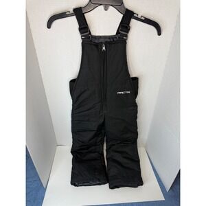 Arctix Toddler Black Chest High Insulated Snow Bib Overalls Adjustable Straps 4T